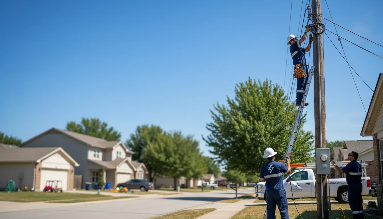 Residential electrician providing installation services in Centralia, KS